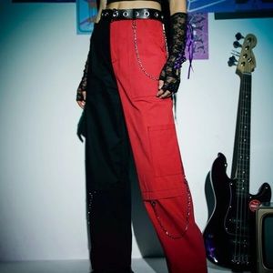 ROMWE COLORBLOCK STRAIGHT LEG PANTS (NEW WITH TAGS!)